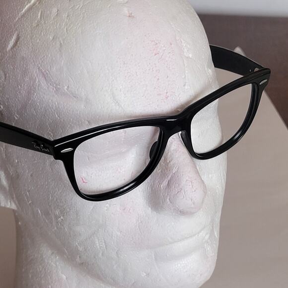 Vintage Ray Ban Wayfarer II Sunglasses Frames Only Black B&L 5022 Made In USA - Picture 9 of 12